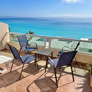 Penthouse Spectacular Ocean View Terrace Brisas Zone , Cancun Mexico